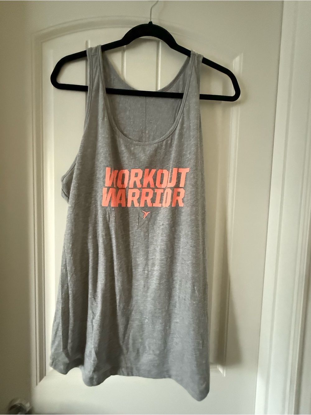 Old Navy Gray Tank Top with Coral Graphic